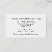 Extreame Schmutz-Massage-Therapie-Visitenkarten Visitenkarte (Rückseite)