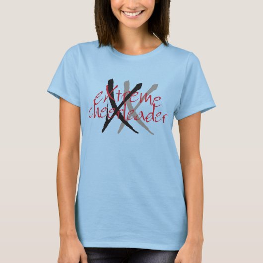 Extrem Cheerleader Ringer T - Shirt (Vorderseite)