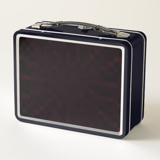 Extrem dunkler Hintergrund Metall Brotdose (Rückseite)