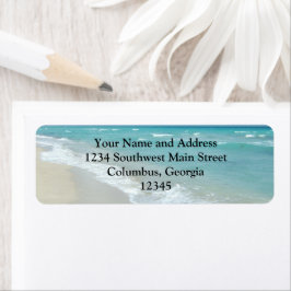 Extrem entspannend Strand Blick auf weißen Sand