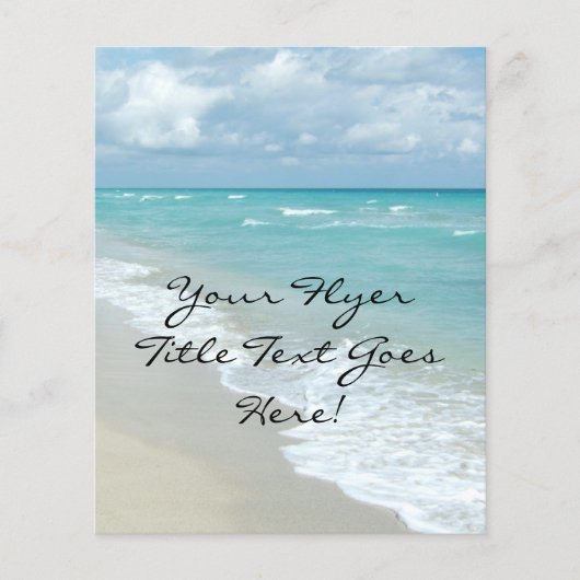 Extrem entspannend Strand Blick auf weißen Sand Flyer (Vorne)