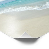 Extrem entspannend Strand Blick auf weißen Sand Fotodruck (Ecke)