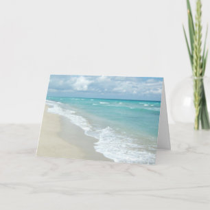 Extrem entspannend Strand Blick auf weißen Sand Karte
