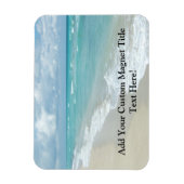 Extrem entspannend Strand Blick auf weißen Sand Magnet (Vertikal)