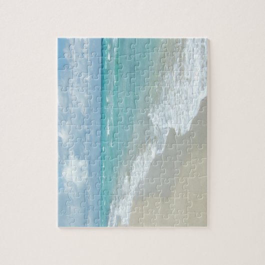 Extrem entspannend Strand Blick auf weißen Sand Puzzle (Vertikal)