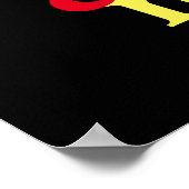 Extrem farbiges bunt Poster Sie und ich (Ecke)