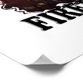 Extrem-Feuerwehrmann Poster (Ecke)