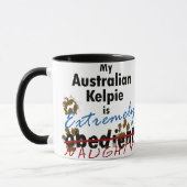 Extrem frecher australischer Kelpie Tasse (Links)