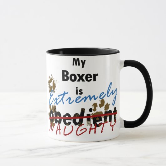 Extrem frecher Boxer Tasse (Rechts)