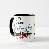 Extrem frecher Boxer Tasse (Vorderseite Links)