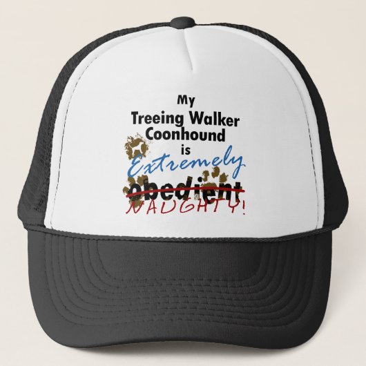 Extrem frecher Treeing WandererCoonhound Truckerkappe (Vorderseite)