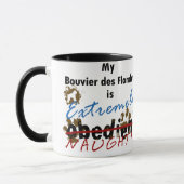 Extrem freches Bouvier DES Flandres Tasse (Links)