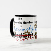 Extrem freches Bouvier DES Flandres Tasse (Vorderseite Links)