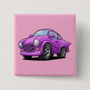 Extrem gebogene lila Auto-Kunst Button
