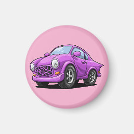 Extrem gebogene lila Auto-Kunst Magnet