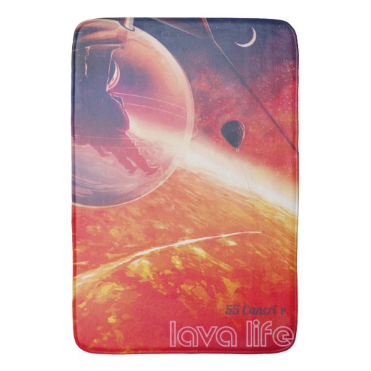 Extrem Hot Air Ballon auf Vulkanausschnitt Badematte (Vorderseite Vertikal)