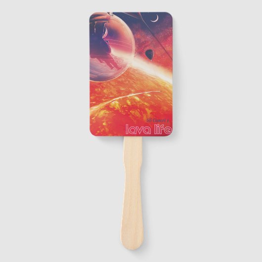 Extrem Hot Air Ballon auf Vulkanausschnitt Fächer (Vorderseite)