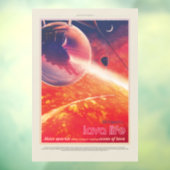 Extrem Hot Air Ballon auf Vulkanausschnitt Fensteraufkleber (Blatt 3)