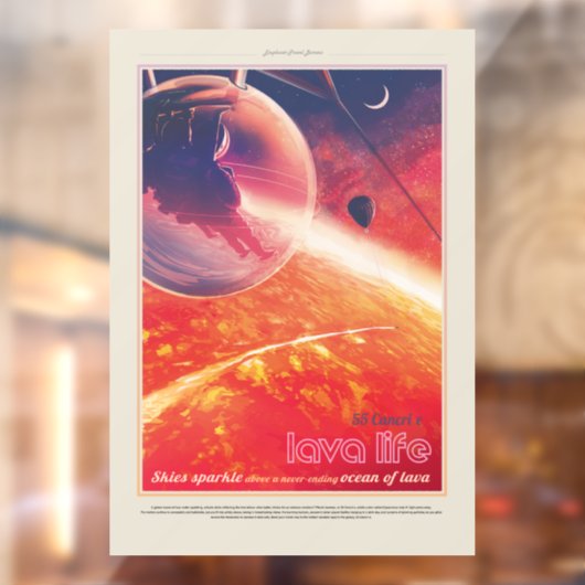 Extrem Hot Air Ballon auf Vulkanausschnitt Fensteraufkleber (Blatt 2)