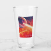 Extrem Hot Air Ballon auf Vulkanausschnitt Glas (Vorderseite)