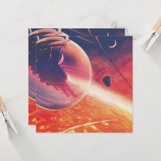 Extrem Hot Air Ballon auf Vulkanausschnitt Karte (Vorderseite/Rückseite Beispiel)