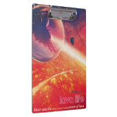 Extrem Hot Air Ballon auf Vulkanausschnitt Klemmbrett (Rechts)