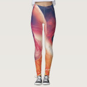 Extrem Hot Air Ballon auf Vulkanausschnitt Leggings (Vorderseite)