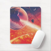 Extrem Hot Air Ballon auf Vulkanausschnitt Mousepad (Mit Mouse)