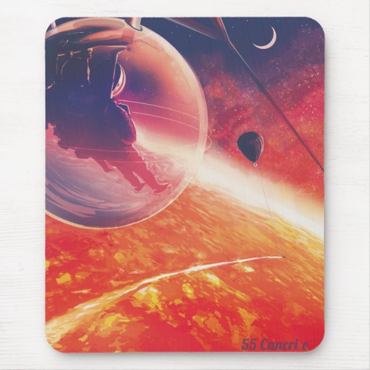 Extrem Hot Air Ballon auf Vulkanausschnitt Mousepad (Vorne)