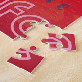 Extrem Hot Air Ballon auf Vulkanausschnitt Puzzle (Seite)