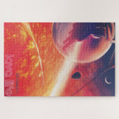 Extrem Hot Air Ballon auf Vulkanausschnitt Puzzle (Horizontal)