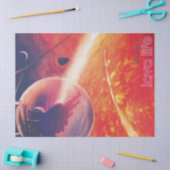 Extrem Hot Air Ballon auf Vulkanausschnitt Seidenpapier (Basteln)