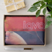 Extrem Hot Air Ballon auf Vulkanausschnitt Seidenpapier (Geschenk)