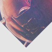 Extrem Hot Air Ballon auf Vulkanausschnitt Seidenpapier (Detail)