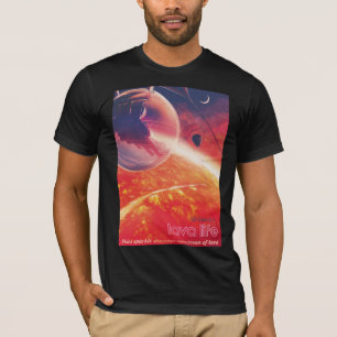 Extrem Hot Air Ballon auf Vulkanausschnitt T-Shirt