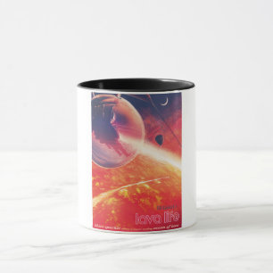 Extrem Hot Air Ballon auf Vulkanausschnitt Tasse