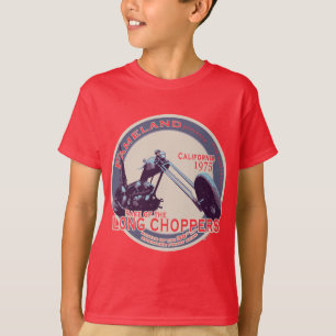 Extrem lange Vintage CHOPPER Motorrad T-Shirt