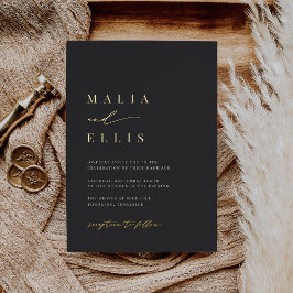 Extrem Links | Kalligrafie Akzente Hochzeit Folieneinladung