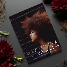 Extrem minimales modernes Foto 2024 Abschluss Ankündigung