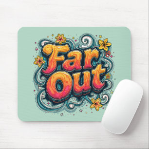 Extrem Retro 70er Psychedelic Groovy Hippie Mousepad