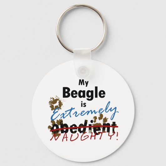 Extrem schmutziger Beagle Schlüsselanhänger (Vorderseite)