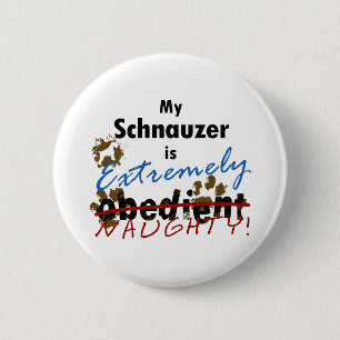 Extrem schüchterner Schnauzer Button