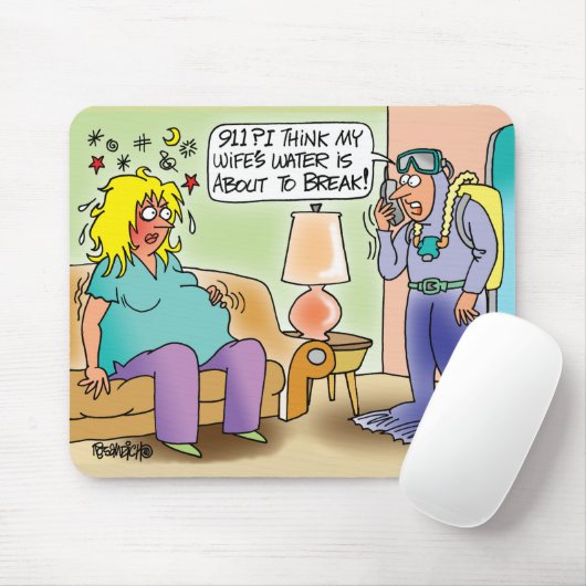 EXTREM SCHWANGERES MOUSEPAD - SPORTTAUCHERHUBBY (Mit Mouse)