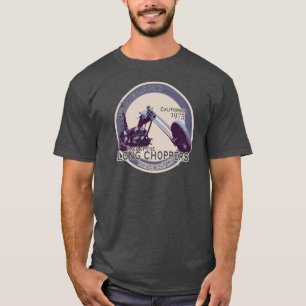 Extrem sehr langes Vintage-CHOPPER-Motorrad T-Shirt