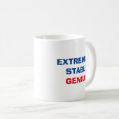 Extrem stabiler Genius Donald Trump - Funny Zitat Kaffeetasse (VorderseiteRechts)