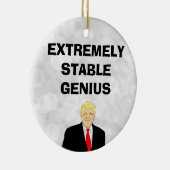 Extrem stabiler Genius Funny Donald Trump Zitat Keramik Ornament (Rechts)