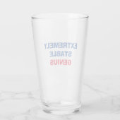 Extrem stabiler Genius Funny Trump Zitat Pint Glas (Rückseite)