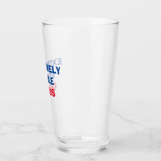 Extrem stabiler Genius Funny Trump Zitat Pint Glas (Links)