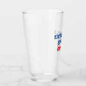 Extrem stabiler Genius Funny Trump Zitat Pint Glas (Rechts)