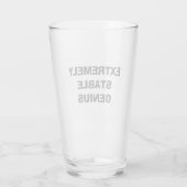 Extrem stabiler Genius Funny Trump Zitat Pint Glas (Rückseite)